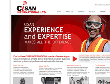 Tablet Screenshot of cisaninternational.com
